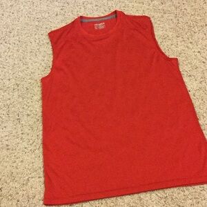 Men's red performance tank